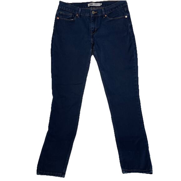 Levi's 524 Super low Jeans Dark Blue Slim Skinny size 9 Women’s - Picture 1 of 6